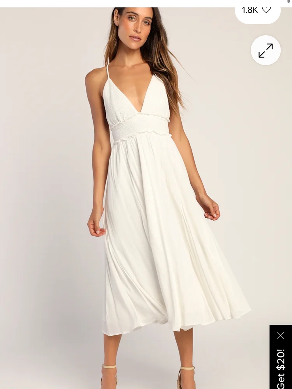 Cream Spaghetti Strap Maxi Dress